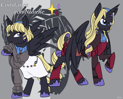Size: 1280x1024 | Tagged: safe, artist:housho, alicorn, pony, armor, clothes, constance von nuvelle, female, fire emblem, fire emblem: three houses, horn, mare, ponified, wings
