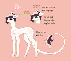 Size: 2235x1920 | Tagged: safe, artist:hyshyy, oc, oc only, oc:erin, earth pony, pony, female, mare, pink background, reference sheet, simple background, solo