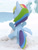 Size: 765x1008 | Tagged: safe, screencap, rainbow dash, pegasus, pony, g4.5, my little pony: stop motion short, snow pony contest (short), cropped, female, great moments in animation, mare, multicolored hair, multiple legs, six legs, snow, snow sculpture, solo, stop motion, wings