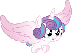 Size: 1096x802 | Tagged: safe, artist:dragonm97hd, edit, editor:slayerbvc, vector edit, princess flurry heart, alicorn, pony, g4, baby, baby pony, diaperless edit, female, filly, flying, foal, nudity, simple background, solo, transparent background, vector