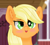 Size: 1544x1380 | Tagged: safe, artist:yelowcrom, edit, applejack, earth pony, pony, g4, applebetes, blushing, bust, cheek fluff, cute, ear fluff, female, jackabetes, portrait, solo