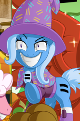Size: 334x504 | Tagged: safe, artist:berrypawnch, edit, trixie, g4, clothes, cropped, equal cutie mark, hat, trixie's hat