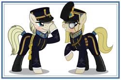 Size: 1024x683 | Tagged: safe, artist:brony-works, earth pony, pony, clothes, female, hat, mare, sweden, uniform
