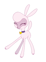 Size: 1044x1392 | Tagged: safe, artist:dusthiel, pom (tfh), lamb, sheep, them's fightin' herds, bell, cloven hooves, collar, community related, cute, eyes closed, female, simple background, solo, transparent background