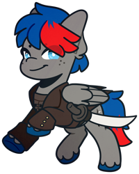 Size: 1024x1278 | Tagged: safe, artist:ak4neh, oc, oc only, oc:xantium, pegasus, pony, male, simple background, solo, stallion, transparent background