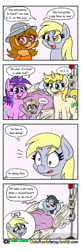 Size: 1280x3969 | Tagged: safe, artist:outofworkderpy, amethyst star, derpy hooves, dinky hooves, sparkler, oc, oc:a. k. yearling, oc:evening doo, oc:morning doo, pony, unicorn, comic:out of work derpy, g4, brony, christomancer, comic, comic strip, family matters, female, filly, foal, male, mare, out of work derpy, outofworkderpy, stallion