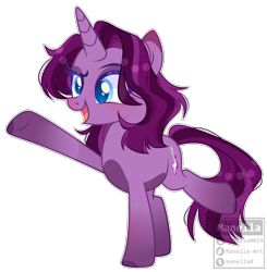 Size: 2598x2652 | Tagged: safe, artist:manella-art, oc, oc only, pony, unicorn, female, high res, mare, simple background, solo, transparent background