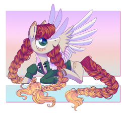 Size: 3285x2972 | Tagged: safe, artist:djkaskan, oc, oc only, pegasus, pony, high res, smiling