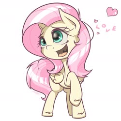 Size: 1900x1900 | Tagged: safe, artist:phoenixrk49, fluttershy, pegasus, pony, g4, cute, heart, open mouth, raised hoof, shyabetes, simple background, white background