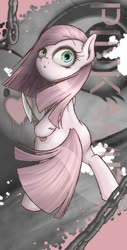 Size: 540x1065 | Tagged: safe, artist:phoenixrk49, pinkie pie, g4, knife, looking at you, looking back, looking back at you, pinkamena diane pie, simple background, wallpaper, white background