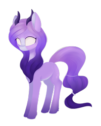 Size: 1260x1572 | Tagged: safe, artist:dusthiel, oc, oc only, oc:tresia umbreal, earth pony, pony, female, horns, mare, simple background, solo, transparent background