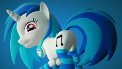 Size: 3840x2160 | Tagged: safe, artist:agkandphotomaker2000, dj pon-3, vinyl scratch, pony, unicorn, g4, 3d, butt, clothes, flank, headphones, high res, looking at you, plot, smiling, socks, source filmmaker, striped socks