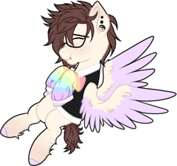 Size: 469x439 | Tagged: safe, artist:mourningfog, oc, oc only, pegasus, pony, simple background, solo, transparent background