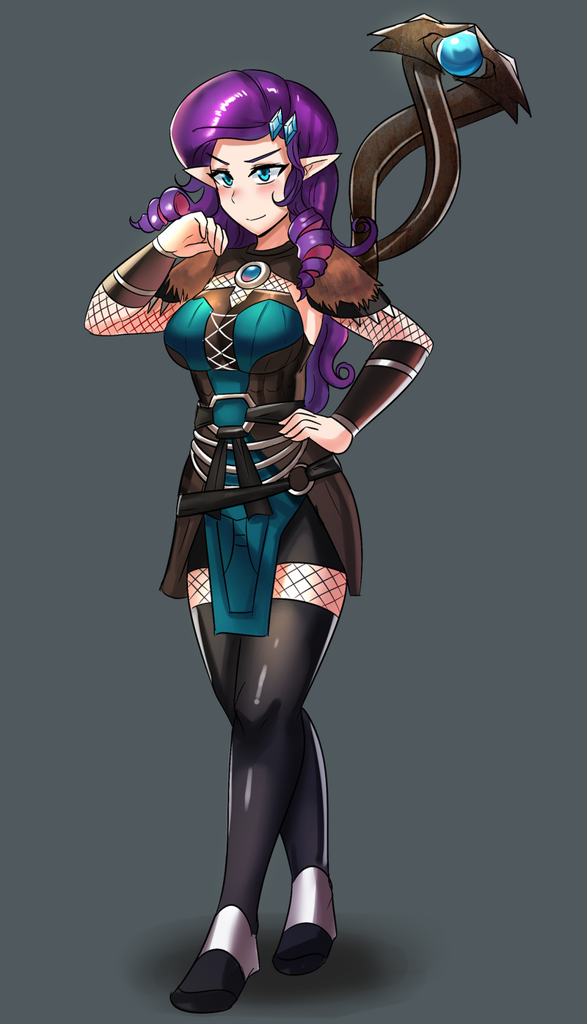 2293316 safe, artisttzc, rarity, human, anime, breasts