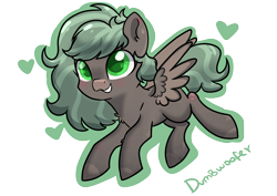 Size: 4448x3155 | Tagged: safe, artist:dumbwoofer, oc, oc only, oc:forest air, pegasus, pony, big eyes, cute, flying, simple background, solo, transparent background