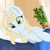 Size: 2200x2200 | Tagged: safe, artist:kotwitz, oc, oc only, oc:aria taitava, pony, unicorn, bedroom, bedroom eyes, blonde, braid, fluffy, high res, lying down, plant, smiling, solo