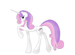 Size: 2338x1700 | Tagged: safe, artist:whitewing1, sweetie belle, pony, g4, female, older, simple background, solo, transparent background