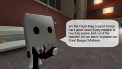 Size: 1920x1080 | Tagged: safe, artist:soad24k, oc, oc:head bag, earth pony, pony, 3d, anonymous, gmod, paper bag, paper bag support group
