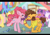 Size: 3508x2480 | Tagged: dead source, safe, artist:小huhu狸君呀, applejack, cheese sandwich, fluttershy, pinkie pie, rainbow dash, rarity, twilight sparkle, alicorn, earth pony, pegasus, pony, unicorn, g4, blushing, female, floppy ears, high res, male, mane six, mare, marriage proposal, ring, ship:cheesepie, shipping, stallion, straight