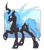 Size: 1920x2182 | Tagged: safe, artist:acry-artwork, oc, oc only, changeling, pony, blue changeling, fangs, male, solo, spread wings, wings