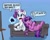 Size: 2984x2384 | Tagged: safe, artist:lilfunkman, rarity, twilight sparkle, alicorn, pony, unicorn, g4, animal crossing, animal crossing: new horizons, couch, duo, female, glowing horn, high res, horn, lesbian, lying down, magic, magic aura, nintendo switch, pun, ship:rarilight, shipping, sitting, telekinesis, television, twilight sparkle (alicorn)