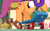 Size: 1407x866 | Tagged: safe, screencap, scootaloo, pony, g4, growing up is hard to do, cropped, female, helmet, older, older scootaloo, scooter, smiling, solo
