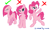 Size: 1002x593 | Tagged: artist needed, source needed, useless source url, safe, pinkie pie, earth pony, pony, g4, angry, bipedal, check mark, cross, happy, pinkamena diane pie, simple background, white background