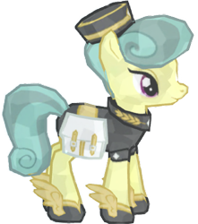 Size: 1355x1536 | Tagged: safe, artist:topsangtheman, gameloft, golden hooves (g4), crystal pony, pony, g4, simple background, transparent background