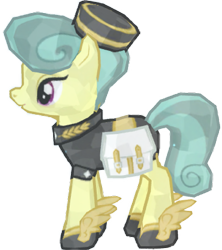 Size: 1361x1536 | Tagged: safe, artist:topsangtheman, gameloft, golden hooves (g4), crystal pony, pony, g4, simple background, transparent background