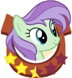 Size: 1419x1536 | Tagged: safe, artist:topsangtheman, gameloft, violet twirl, pegasus, pony, g4, female, friendship student, simple background, solo, stars, transparent background
