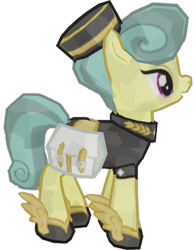 Size: 1928x2456 | Tagged: safe, artist:topsangtheman, gameloft, golden hooves (g4), crystal pony, pony, g4, simple background, transparent background