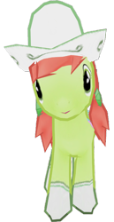 Size: 1266x2456 | Tagged: safe, artist:topsangtheman, gameloft, peachy sweet, earth pony, pony, g4, apple family member, looking at you, simple background, transparent background