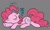 Size: 800x484 | Tagged: safe, artist:dirtyker, pinkie pie, earth pony, pony, g4, coloring page, female, gray background, prone, simple background, sleeping, snoring, solo