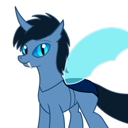 Size: 2700x2700 | Tagged: safe, artist:egstudios93, oc, oc only, oc:jumbo, changeling, blue changeling, high res, holeless, simple background, solo, transparent background