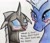 Size: 2030x1730 | Tagged: safe, artist:melisareb, idw, cassie, kevin, changeling, kelpie, g4, '90s, april fools 2020, blushing, cassvin, crack shipping, cute, cuteling, duo, fangs, female, floppy ears, haddaway, idw showified, male, shipping, song reference, straight, traditional art, what is love