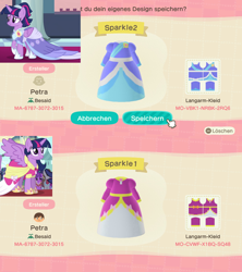 Size: 1280x1440 | Tagged: safe, screencap, twilight sparkle, alicorn, pony, g4, magical mystery cure, the last problem, animal crossing, animal crossing: new horizons, clothes, coronation dress, dress, game screencap, second coronation dress, twilight sparkle (alicorn)