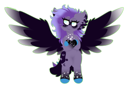 Size: 1383x944 | Tagged: safe, artist:vanillaswirl6, oc, oc only, pony, bipedal, commission, crossed hooves, fluffy, simple background, solo, spikes, spread wings, standing, transparent background, wings