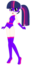 Size: 896x1856 | Tagged: safe, artist:blueberry-mlp, artist:gihhbloonde, sci-twi, twilight sparkle, human, equestria girls, g4, base used, boots, clothes, human coloration, leotard, sci-titan, shoes, superhero, thigh boots