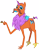Size: 3001x3831 | Tagged: safe, artist:pirill, oc, oc only, oc:hoofs, original species, saddle arabian, snail, april fools, banana, bow, cutie mark, eyeshadow, facial hair, food, high res, horn, lips, lipstick, makeup, male, meta, moustache, not salmon, seductive, show accurate, simple background, solo, stallion, tail bow, transparent background, vector, wat, wings