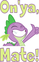 Size: 1237x1948 | Tagged: safe, artist:phucknuckl, edit, spike, dragon, dragon dropped, g4, emotes, eyes closed, happy, male, simple background, smiling, solo, teeth, text, thumbs up, transparent background, vector