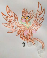 Size: 3120x3866 | Tagged: oc name needed, safe, artist:dawn-designs-art, oc, oc only, griffon, abstract, abstract art, griffon oc, high res, modern art, solo, traditional art
