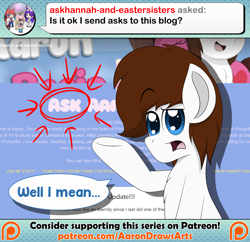 Size: 2048x1983 | Tagged: safe, artist:aarondrawsarts, oc, oc:brain teaser, earth pony, pony, ask brain teaser, male, tumblr