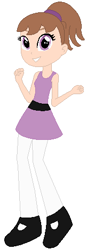 Size: 161x470 | Tagged: safe, artist:selenaede, artist:user15432, human, equestria girls, g4, barely eqg related, base used, bunny (powerpuff girls), cartoon network, clothes, crossover, dress, equestria girls style, equestria girls-ified, purple dress, shoes, solo, the powerpuff girls, tights