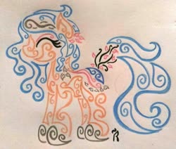 Size: 3540x3003 | Tagged: oc name needed, safe, artist:dawn-designs-art, oc, oc only, earth pony, pony, abstract, abstract art, high res, modern art, solo, traditional art