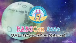 Size: 1600x900 | Tagged: safe, oc, pegasus, pony, 2020, babscon, bridge, coronavirus, covid-19, female, galaxy, mare, mare in the moon, moon, space, wings