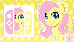 Size: 1388x790 | Tagged: safe, artist:partypievt, fluttershy, pegasus, pony, g4, advertisement, customized toy, irl, nintendo, nintendo switch, photo, preview, product, solo, toy