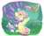 Size: 3018x2498 | Tagged: safe, artist:switchsugar, angel bunny, fluttershy, bird, butterfly, pegasus, pony, g4, angelbetes, beak hold, bush, colored pupils, cute, female, filly, filly fluttershy, flower, high res, hoof hold, lavender, looking at something, looking up, open mouth, outdoors, rose bush, shyabetes, sitting, sitting on head, solo, spread wings, spring, wings, younger