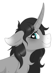 Size: 741x1000 | Tagged: safe, artist:melodytheartpony, oc, oc only, oc:fume hood, pony, unicorn, curved horn, cute, female, floppy ears, fluffy, heart eyes, horn, looking at you, simple background, solo, transparent background, wingding eyes, ych result