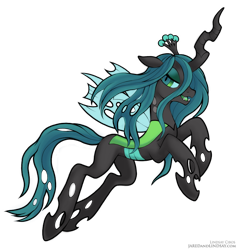 Size: 810x850 | Tagged: dead source, safe, artist:hippykat13, artist:lindsay cibos, artist:sabokat, color edit, edit, editor:hippykat13, editor:sabokat, queen chrysalis, changeling, changeling queen, g4, colored, crown, female, jewelry, lidded eyes, looking at you, mare, open mouth, regalia, simple background, smiling, solo, transparent background