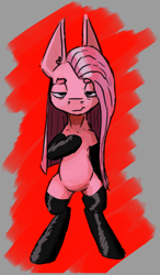 Size: 1122x1920 | Tagged: safe, artist:pinkamenadianepi, pinkie pie, earth pony, pony, g4, bipedal, boots, clothes, leather, leather boots, pinkamena diane pie, shoes, standing